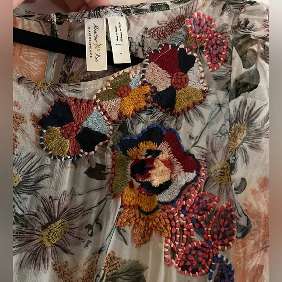 Anthropologie Espalier Embroidered Tunic Dress - Picture 6 of 9